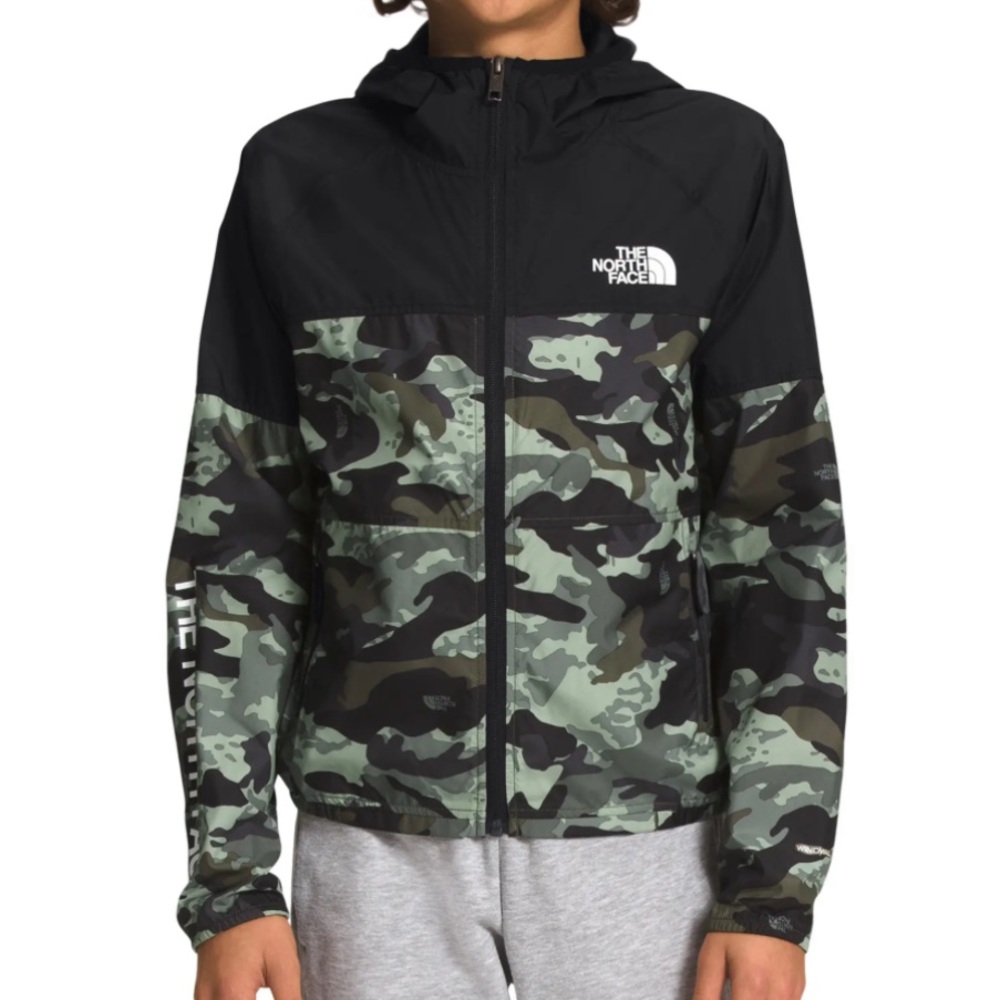 Kids' Never Stop Print WindWall Water Repellent Hooded Jacket (Big Kid)